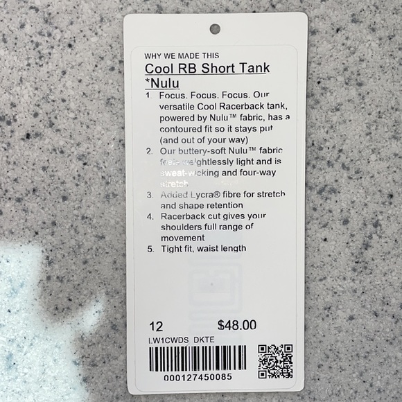 Lululemon Cool RB Short TNk Nulu Dark Terracotta - Picture 9 of 9